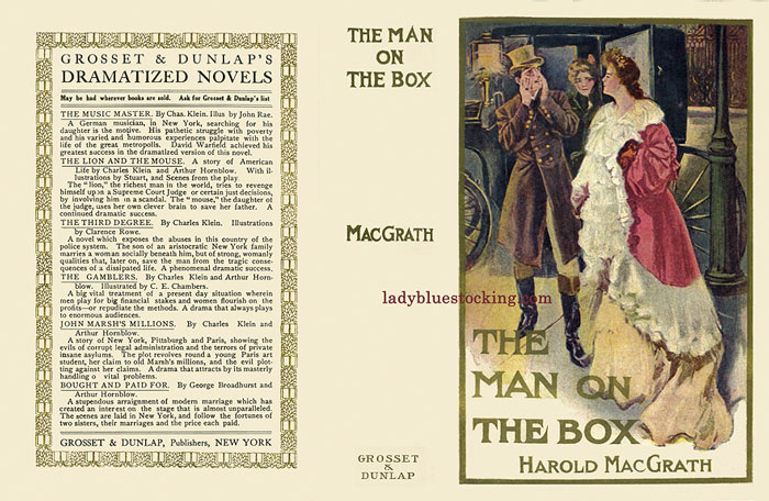 Facsimile Dust Jacket THE MAN ON THE BOX Harold MacGrath